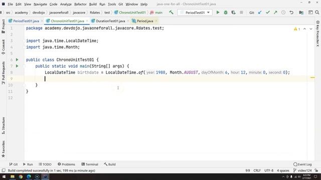 125 - Utility Classes - ChronoUnit смотреть онлайн