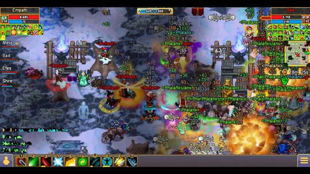 Phalanx Vs 3 Guilds(Sishen,Yinyang,Defiant) Snow GvG - Warspear Online смотреть онлайн