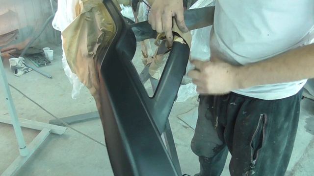 Восстановление пластика салона и заводской структуры бампера! смотреть онлайн