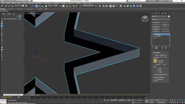Модификаторы Shell и Extrude в 3Ds Max. В чем разница. смотреть онлайн