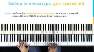 ? Фортепиано ДЛЯ ВСЕХ. Урок 8 - ВЫБОР АППЛИКАТУРЫ ДЛЯ ТРЕЗВУЧИЙ