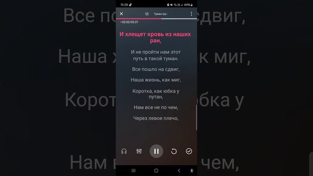 Сектор газа - Туман (под оркестр) Караоке минусовка смотреть онлайн