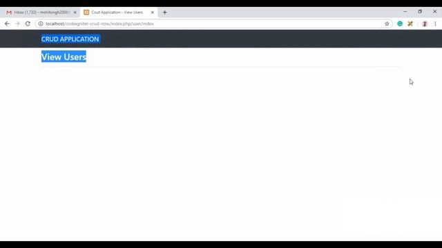 Simple Codeigniter CRUD application in Hindi (Create, Read, Update, Delete)
