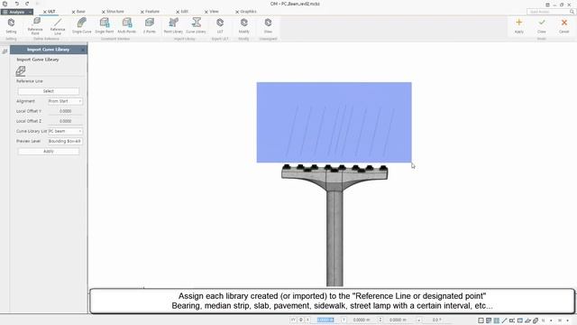 midas CIM Modeler: Parametric modeling - Unit Library Template, Bridge Alignment смотреть онлайн