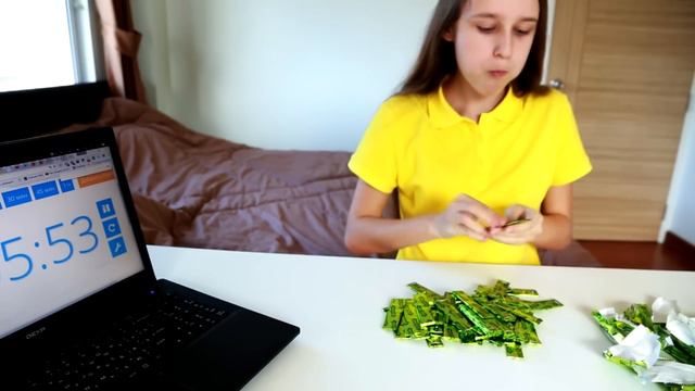 100 ЖВАЧЕК ЗА 10 МИНУТ CHALLENGE вызов принят круто как Anny May смотреть онлайн