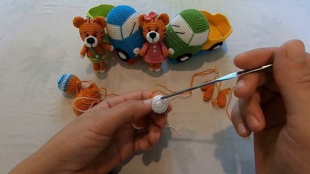 Новый год близко! Спешим вязать тигрят на продажу! Мастер класс с описанием!