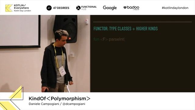 KindOf＜Polymorphism＞ - Daniele Campogiani at Kotlin Day 2019 смотреть онлайн