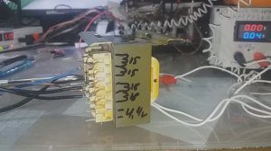 Проверка тока нагрузки трансформатора от музыкального центра