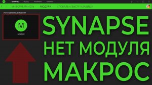 Что делать если нет модуля макрос в Razer Synapse?