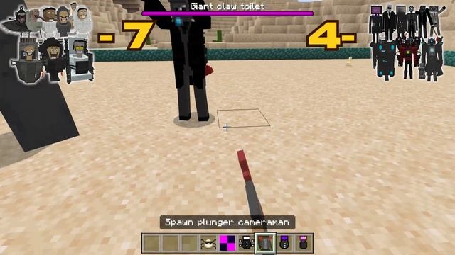 All Skibidi MAN vs All Skibidi Toilet - TV man, Speakerman, Cameraman | Minecraft Mob Battle смотреть онлайн