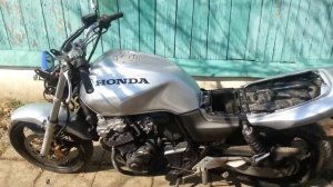 Заводим honda CB 400 после зимы