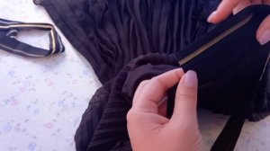 Юбка из шифона плиссе.Небольшие секретики  обработки