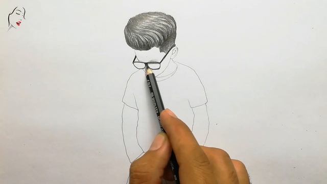 "How to Draw a Boy for Beginners ( Easy Way )" | Pencil Sketch Drawing | Drawing Boy | Boy Drawing смотреть онлайн