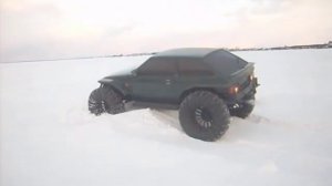 Самоделка ВАЗ 2108 на больших колесах