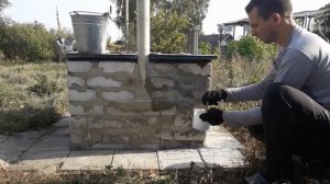 Отделка колодца под кирпич ??? well