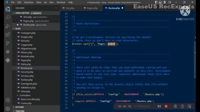 Codeigniter 4 |  Create a static page @CodeWithRamra