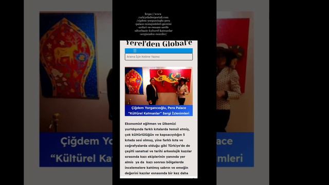 #art serife Altunbas Art Exhibtion CIGDEM YORGANCIOGLU BASIN PERA PALACE HOTEL смотреть онлайн