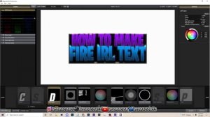 Photoshop Tutorial: How To Make FIRE IRL Text For Thumbnails! IRL Thumbnail Text!