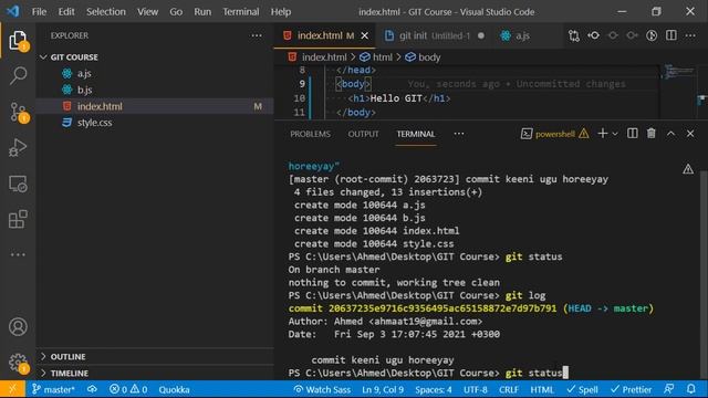 Git & GitHub Crash Course | Somali - 03 - Committing changes смотреть онлайн