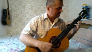 "Голубая планета" А.Рыбникова на гитаре .