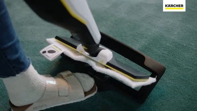 Как закрепить/снять насадку для ковров на Karcher SC 3 Upright EasyFix Premium
