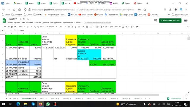 Куда инвестировать в октябре. Бешеные годовые проценты на аренде парковок! смотреть онлайн