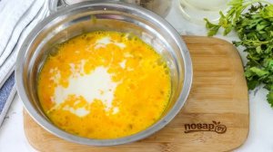 Омлет с печенью