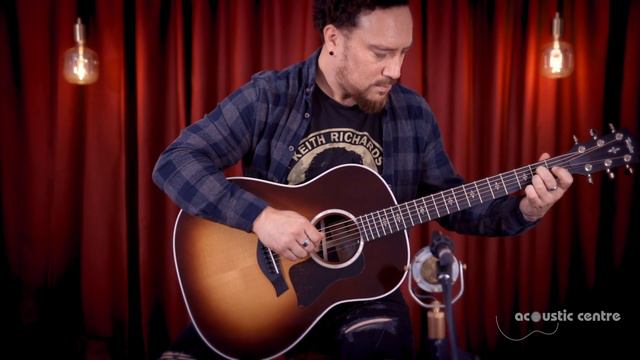 Taylor 417e 'Tobacco Sunburst' Acoustic Electric Guitar смотреть онлайн