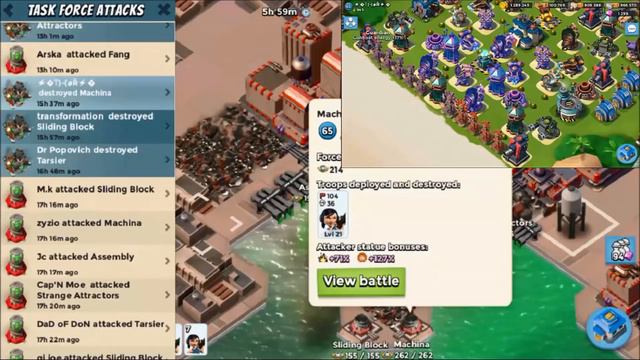 Boom Beach Crazy Zookas Trick - How 104 Zookas can fit under a small Blind spot of Shock Launcher смотреть онлайн