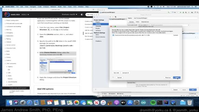 Practical Java: A first JavaFX project from scratch (macOS)