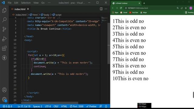 Break and Continue in JavaScript || JS Tutorial for Beginners in Bengali 2022