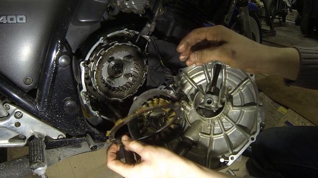 HONDA CB 400 замена дисков сцепления смотреть онлайн