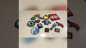 Все мой роботы с термомозаики Майнкрафт