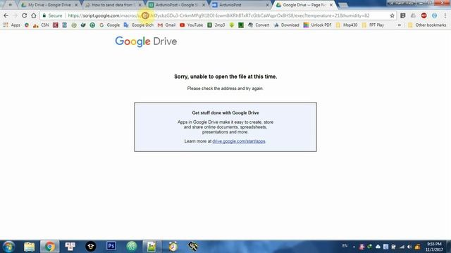 How to send data from ESP8266 to Google Drive ? смотреть онлайн