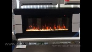 Электрокамин Real Flame Denver белый с черным, очаг RealFlame Saphir 42