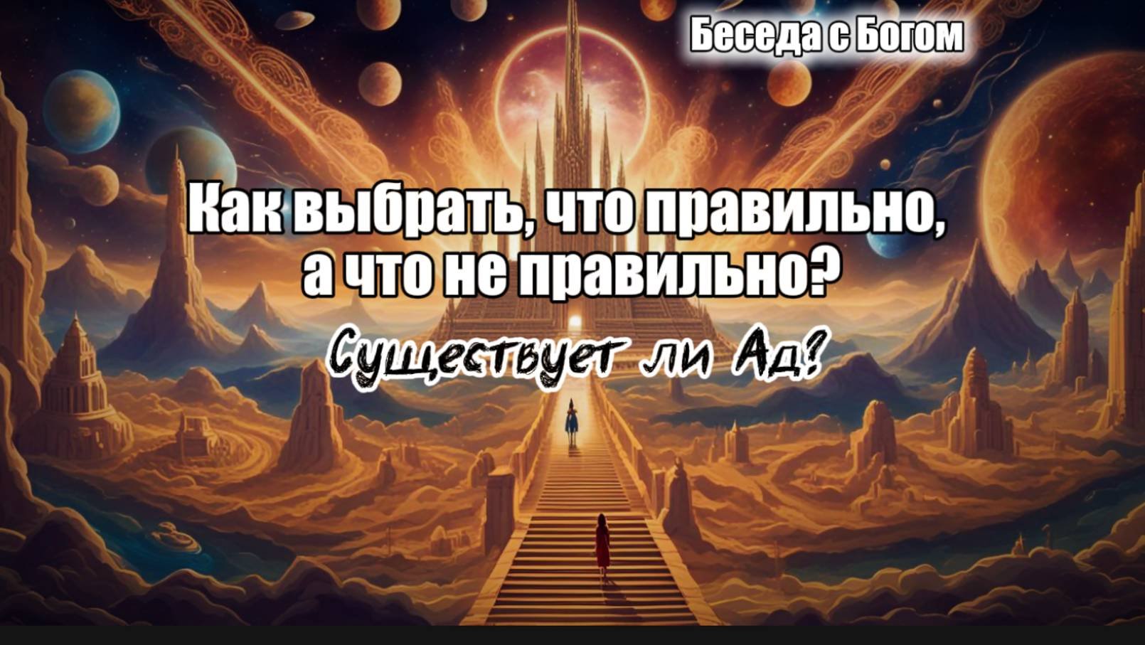 Ад существует? Как выбрать, что правильно, а что нет? Что ограничивает человека?