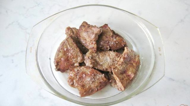 Говяжья печень запеченная в фольге