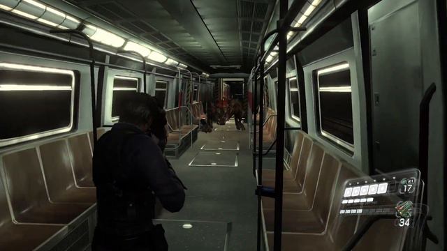 RESIDENT EVIL 6 Leon S Kennedy Simmons Train Fight