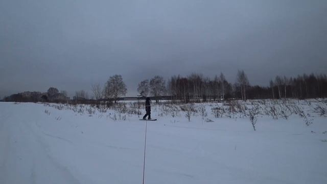 Как кататься на сноуборде за буксиром (квадроцикл, снегоход и т.д.)