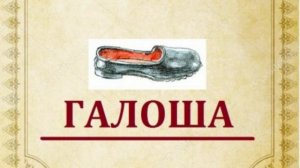 Галоша - рассказ Михаила Зощенко