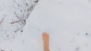 Босиком по Снегу в минус 20))