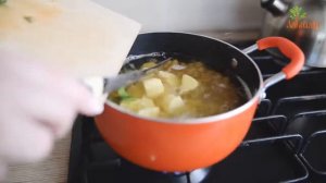 Суп с нутом и зеленью