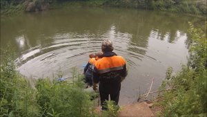 Поиск утонувшего в реке, транспортировка.Ежебудни спасателей-5.