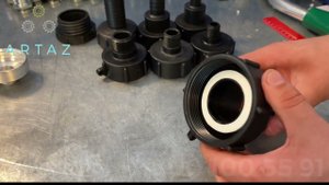 Переходник для еврокуба 80 на резьбу 60