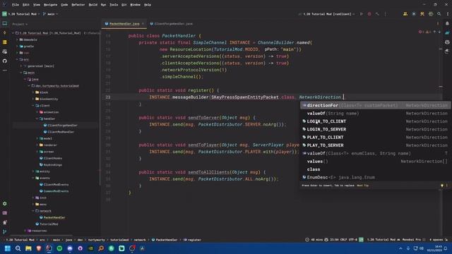 1.20 Minecraft Forge Modding Tutorial - Packets смотреть онлайн