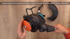 Unboxing and Assembling Gardena Turbotrimmer EasyCut 450/25 Grass Trimmer - Bob The Tool Man