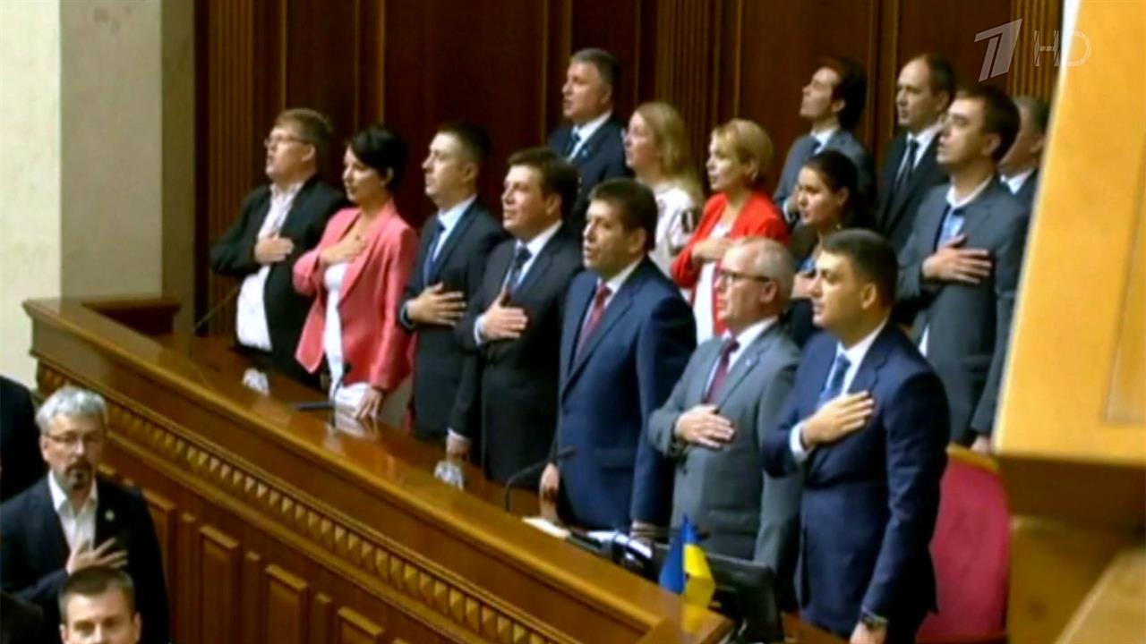На Украине новый состав Верховной рады распределяет портфели