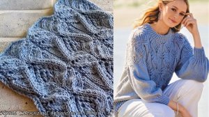 Удивительно эффектный и несложный в вязании узор спицами