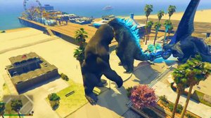 ГОДЗИЛЛА КИНГ КОНГ vs КАЙДЗЮ ОТБАСЫ (GTA V)