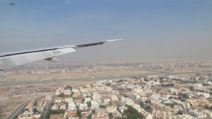 Dubai International Airport (DXB) approach and landing